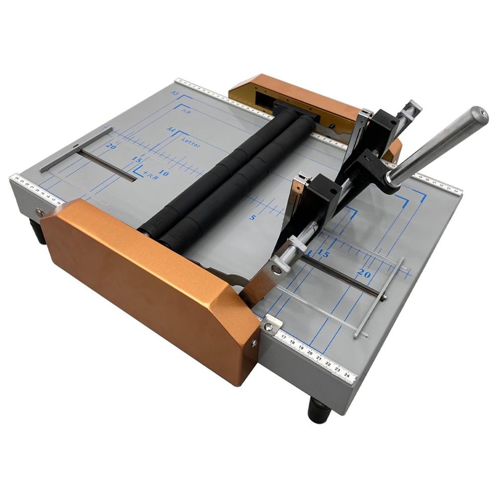 110V Automatic Booklet Maker Book Binder Booklet Folding and Binding Machine