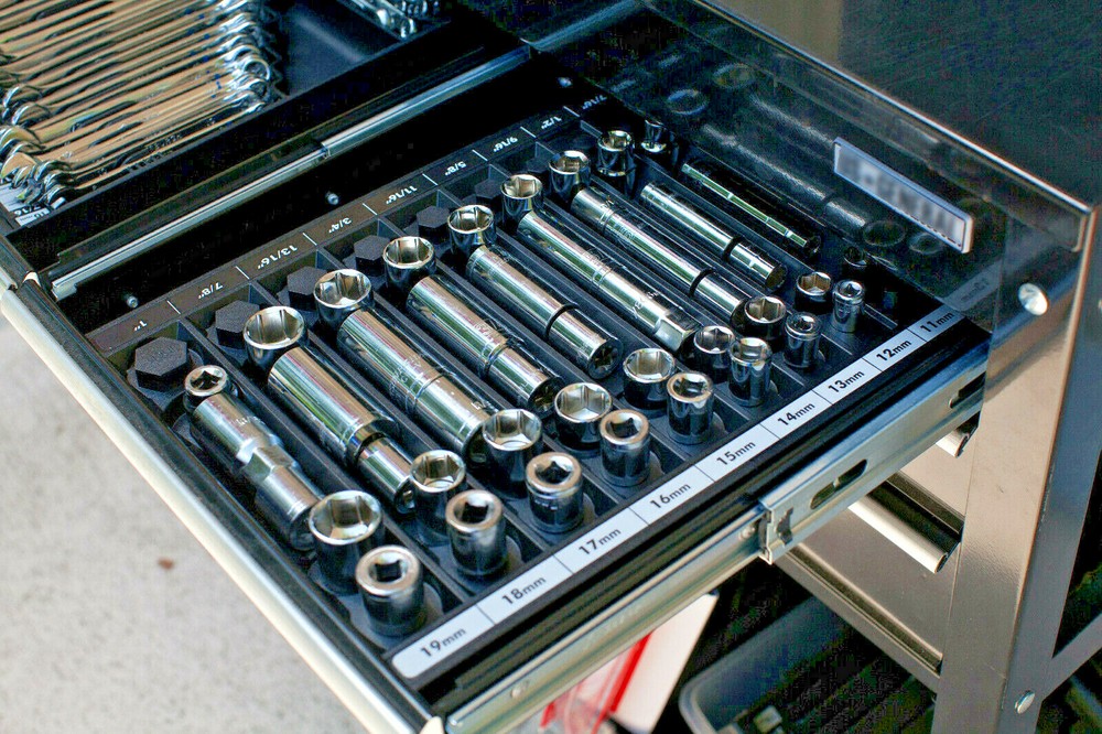 Tool Sorter Socket Organizer - Black