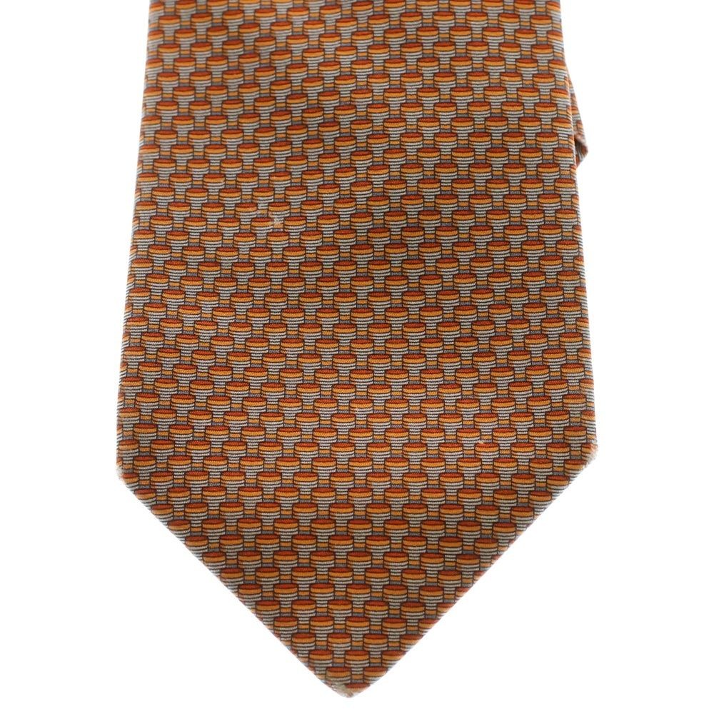 HERMES Silk Allover Tie Red