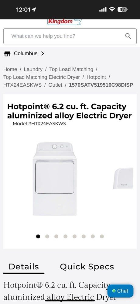 Bundle Deal: Washer + Dryer