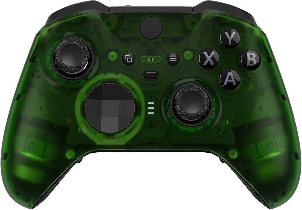 Clear Green Replacement Faceplate Cover for Xbox One Elite Controller Series 2