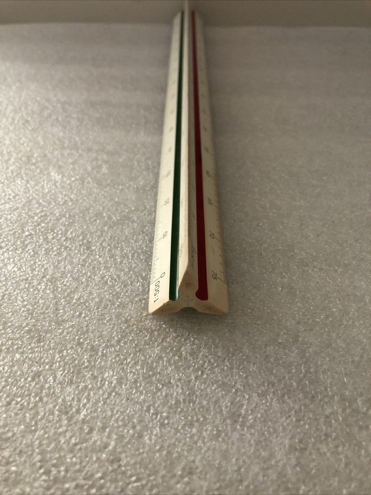Vintage German Triangular Drafting Ruler A.w.faber Castell 883/b