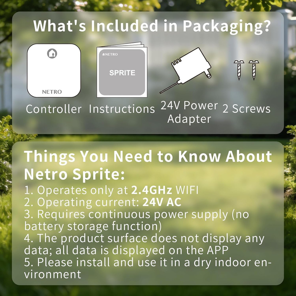 Smart Sprinkler Controller 12 Zones Sprinkler Timer App-Based Irrigation Control