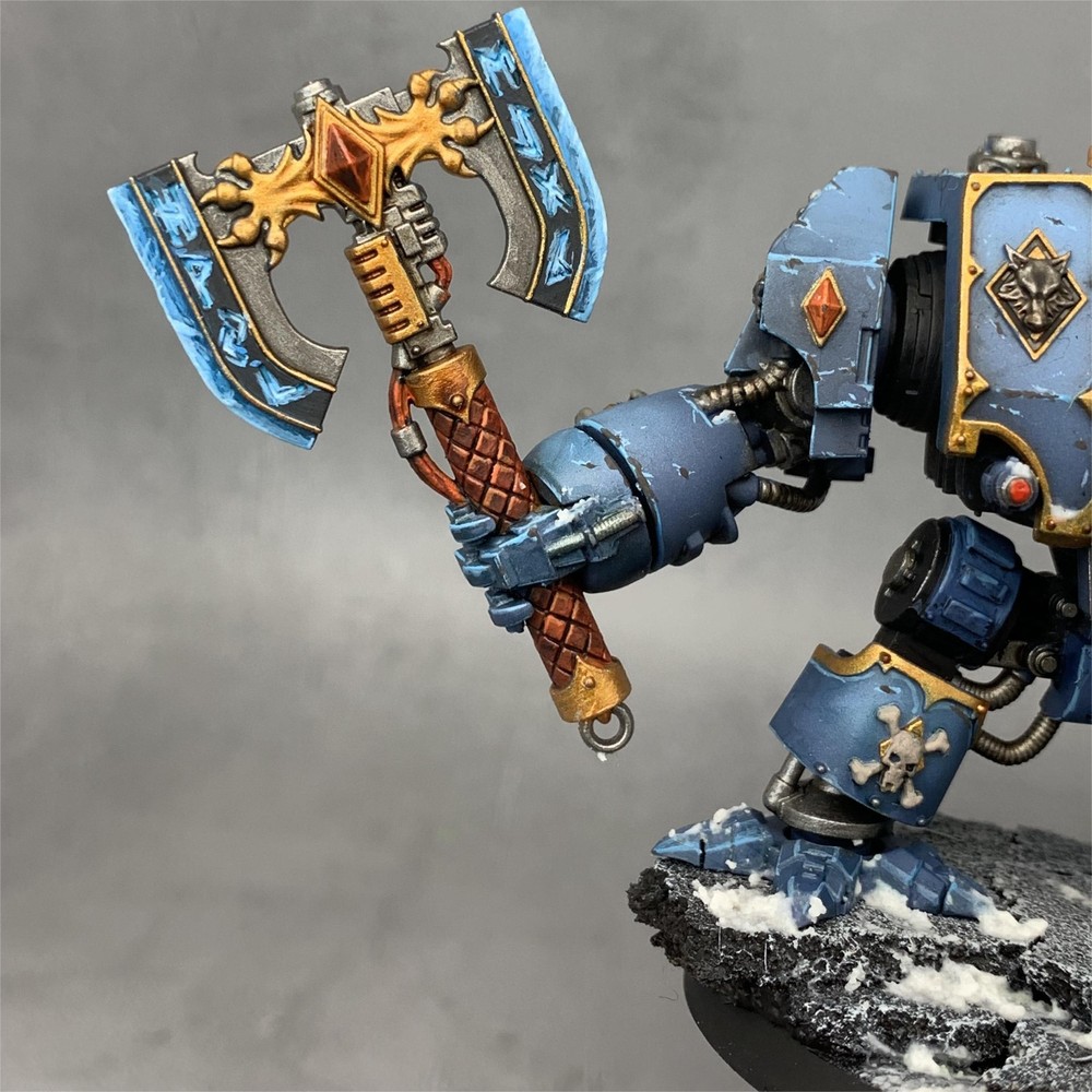 Venerable Dreadnought GW Warhammer 40k Space marines Space Wolves Pro Painted