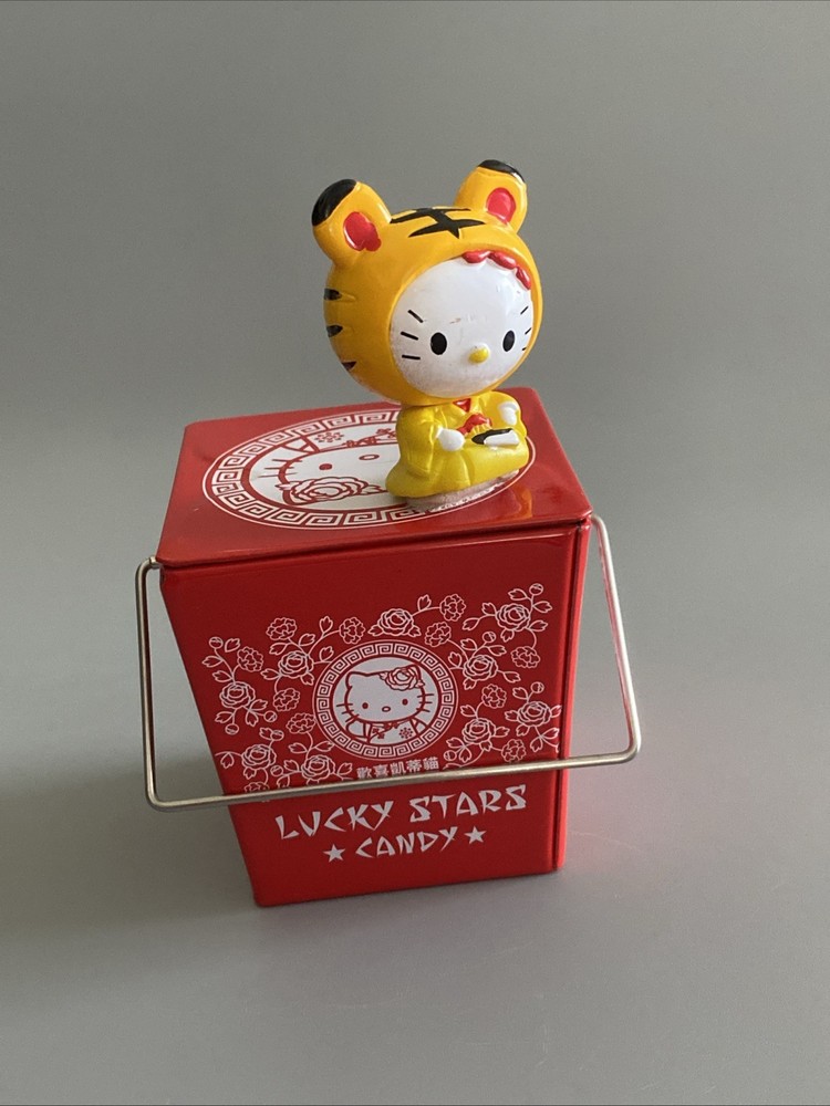 Hello Kitty Lucky Stars Take Out Box Tin – Box Only – No Candy