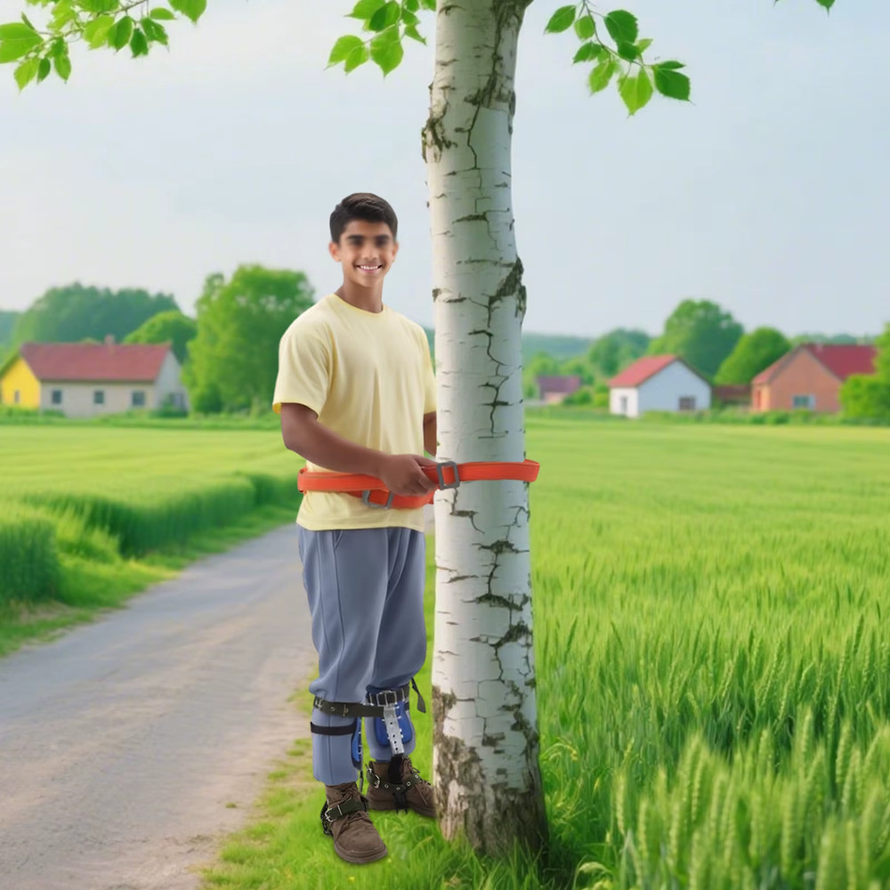 Climbing Spike Blue Adjustable Tree Climbing Gear with Extra Multi-Functional St