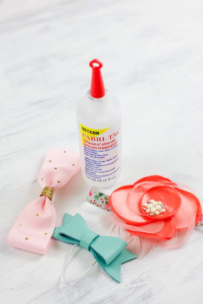 Fabri-Tac Premium Fabric Glue - Quick Drying, Crystal Clear, Permanent - for ...