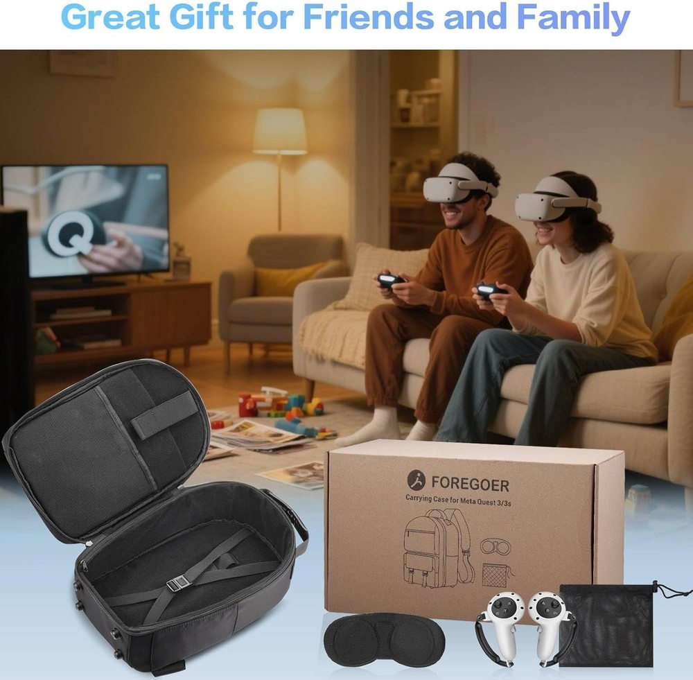 Protective Carrying Backpack for VR Headsets - Mesh Pockets for Accessories