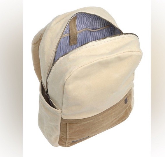 Vineyard Vines Island Canvas Backpack Raffia Tan NEW
