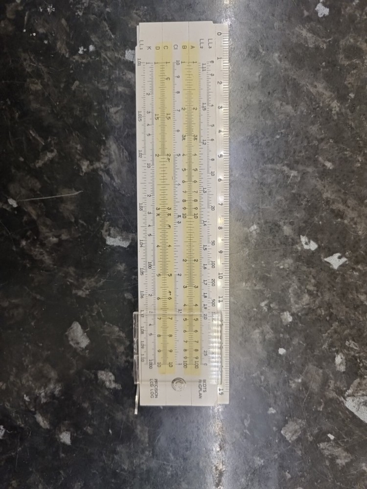 Vintage Boots Ringplan Slide Rule