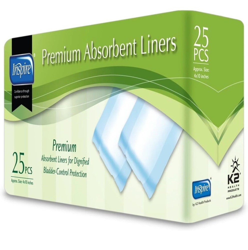 10-Pack Inspire Premium Absorbent Liners (250 Count)
