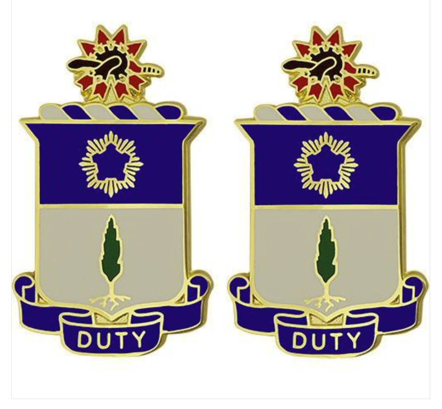 Vanguard ARMY CREST: 21ST INFANTRY REGIMENT - DUTY