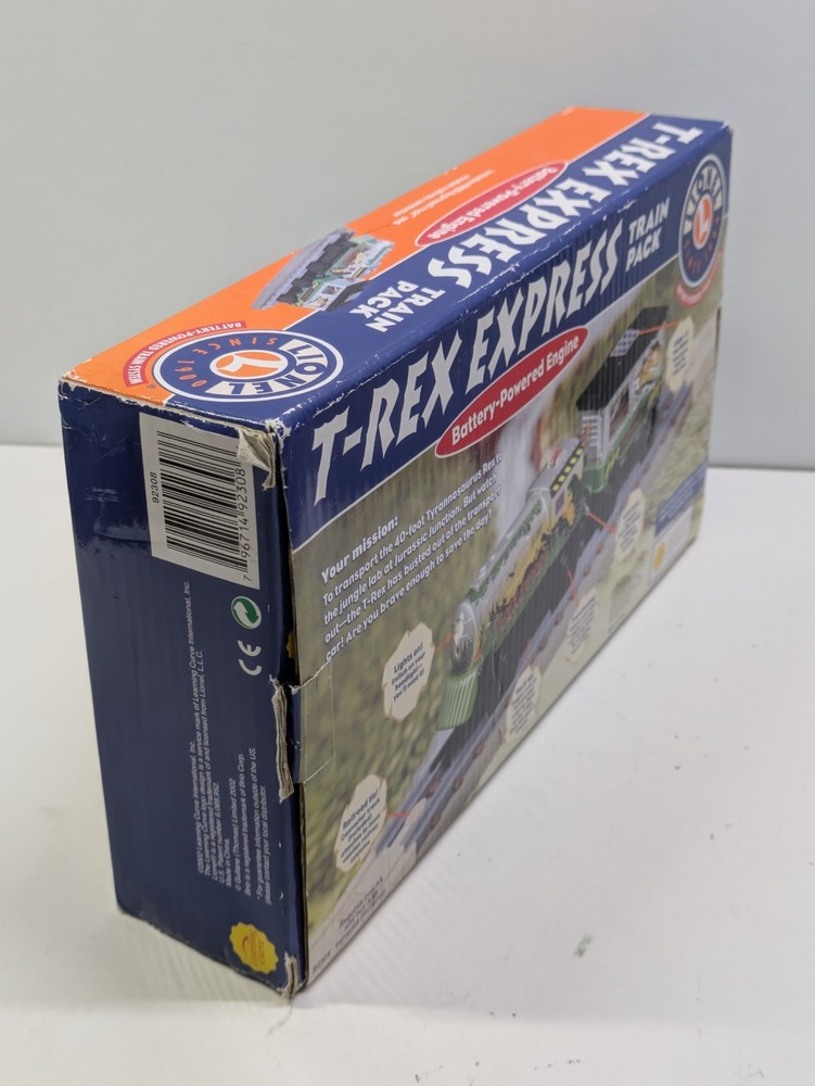 Lionel T-Rex Express Train Pack - Battery Powered Diecast Engine & Transport Car