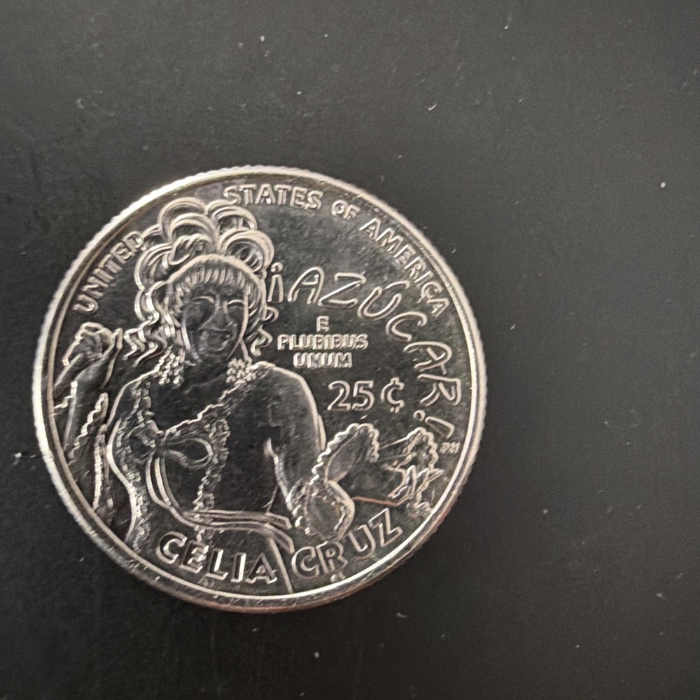 Rare 2024 P Celia cruz quarter Error In COD We Trust