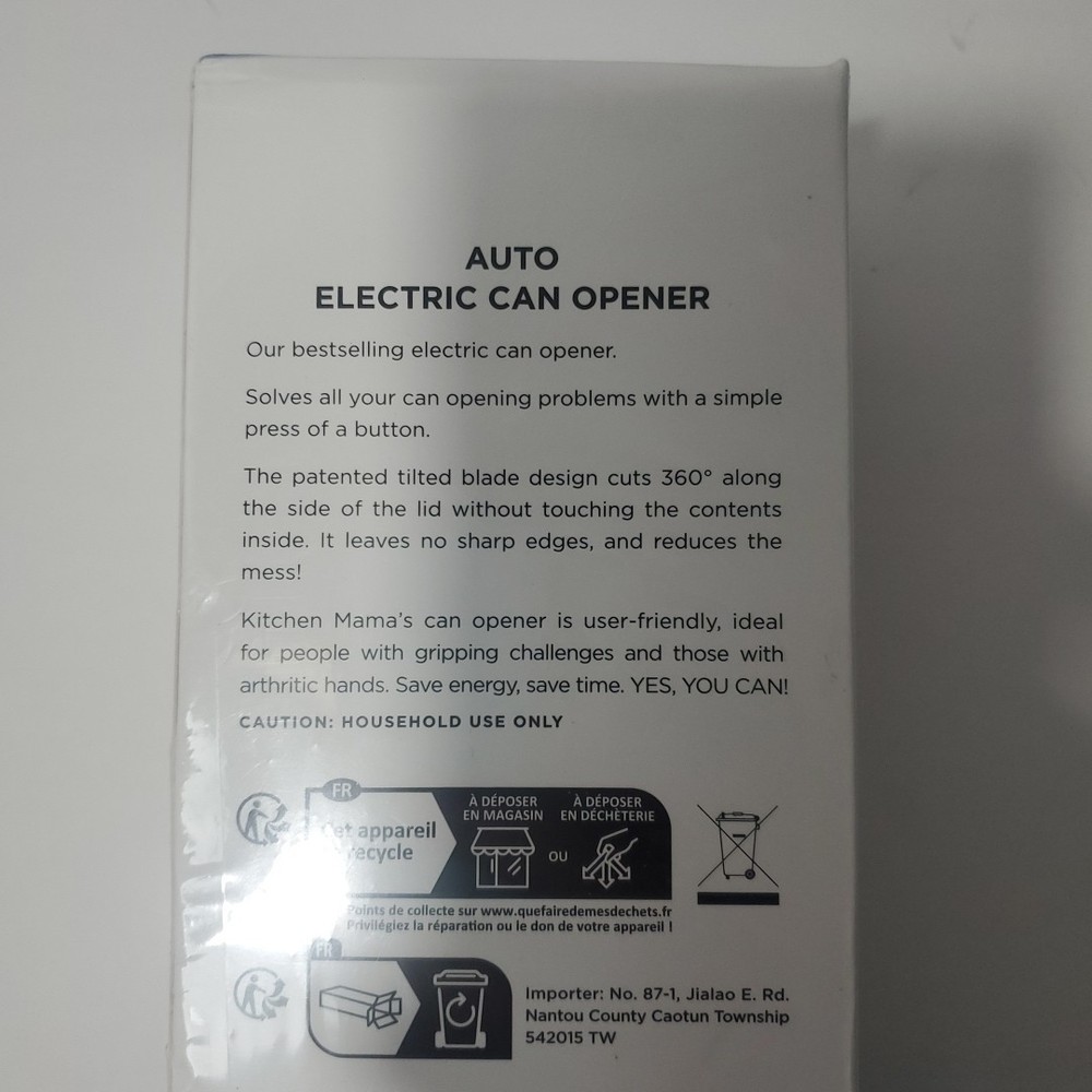 Electric Can Opener: Kitchen Mama Portable Battery Powered Automatic - NEW