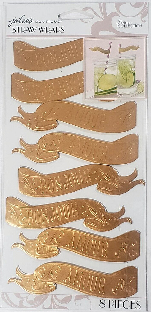 Jolee's Boutique PARISIAN STRAW WRAPS - 8 pcs