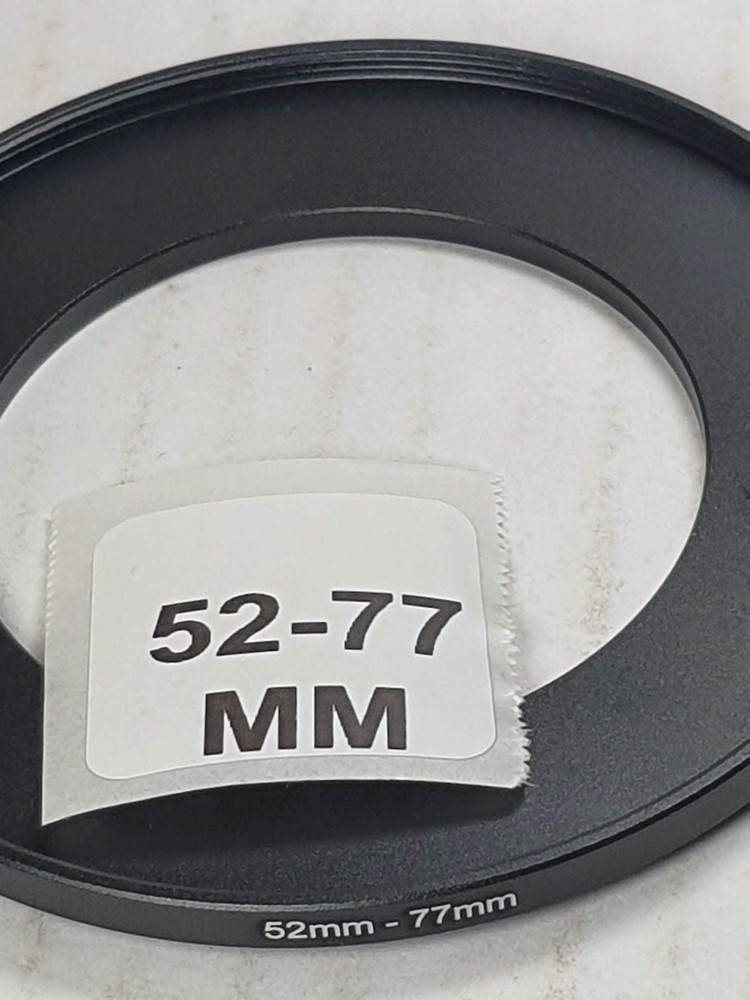 52-77mm Metal Step Up Lens Filter Converter Adapter Ring 52mm-77mm E-52-E-77