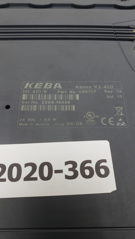 Keba Kemro K2-400 DO 470/B Communication Module Part # 059707 Rev. 13