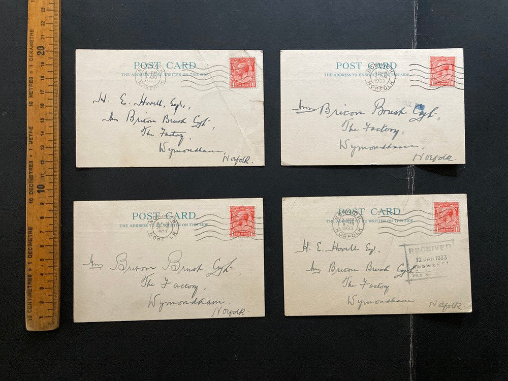 1932/33 Leonard Percy Ramsbottom Queen's Engineering Norwich postcards