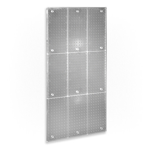 Azar Displays Pegboard Wall Panel Storage Solution, Size: 24"x 48" (CLEAR...