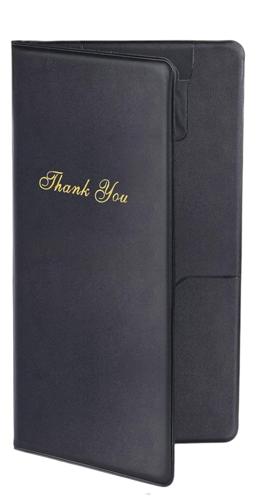 2X Guest Check Card Holder Presenter Pack Restaurant Server Bill Book Customer