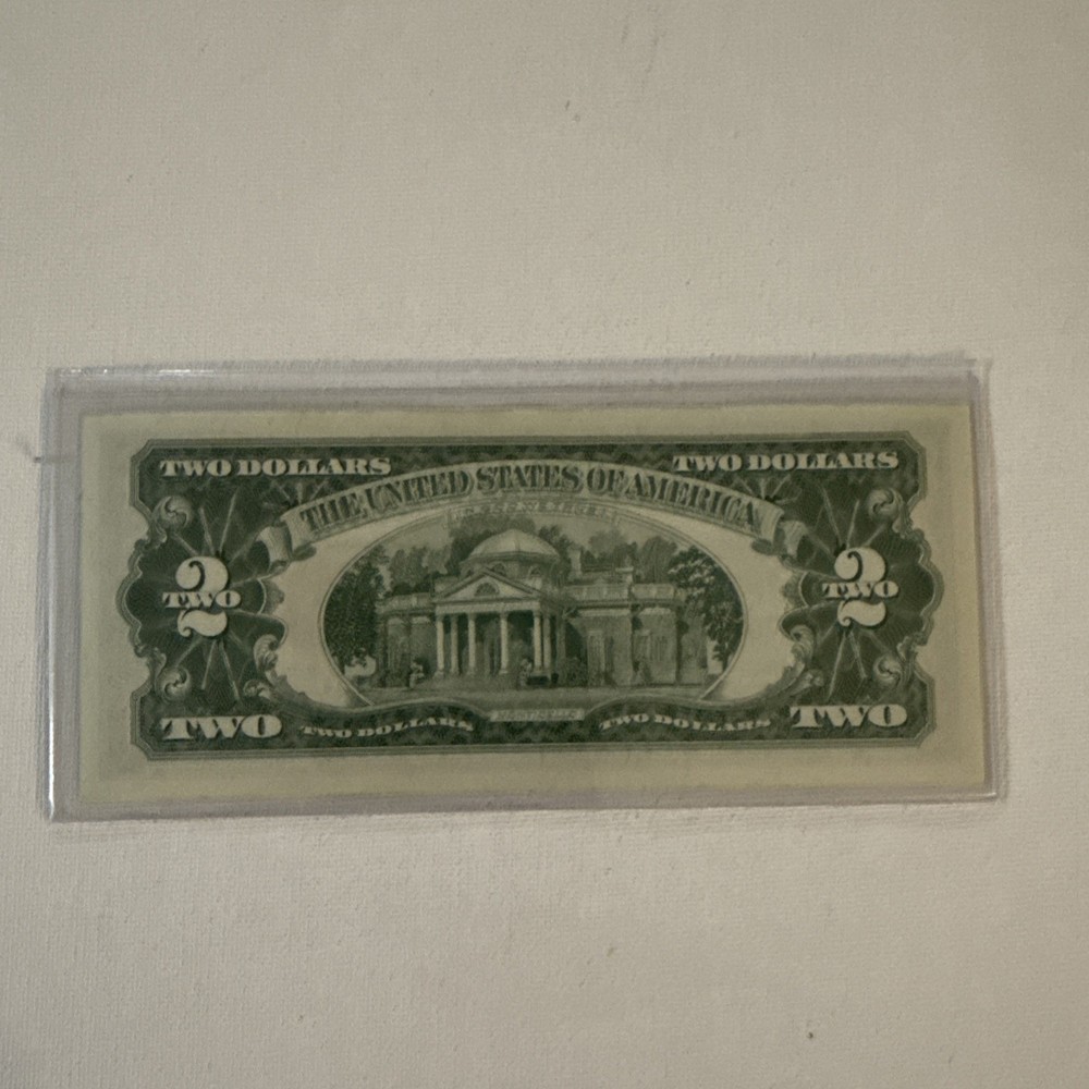 1963 A $2 Two Dollar Bill Red Seal