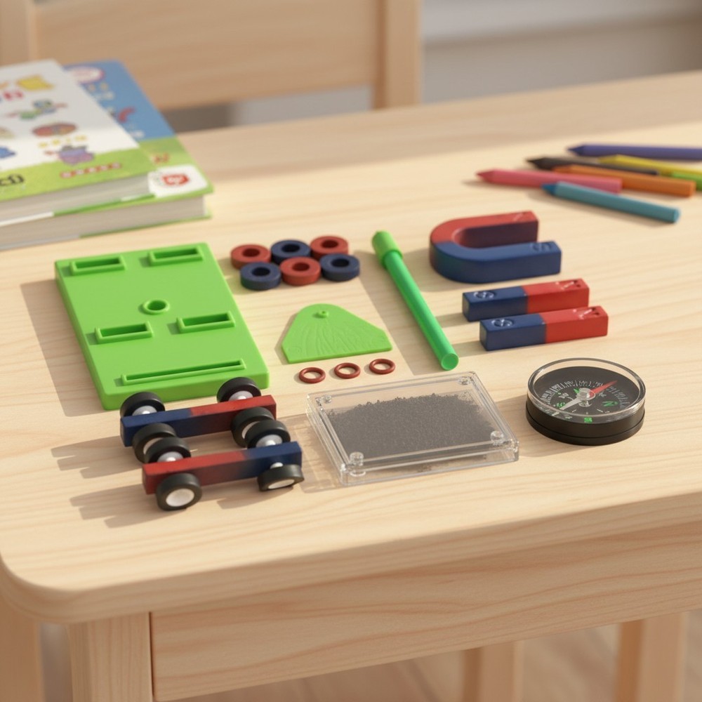 Elementary Science Magnet Kit for Students with Various Magnet Shapes Included