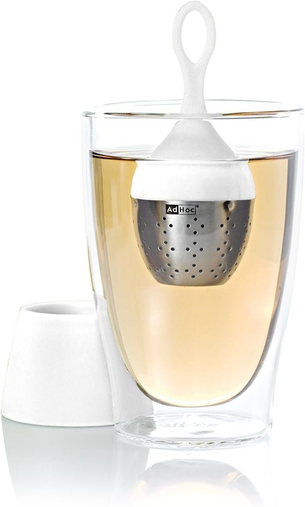 AdHoc Swimming Tea Egg Floatea, Filter, Infuser, Sieve, Strainer, Light Grey,...