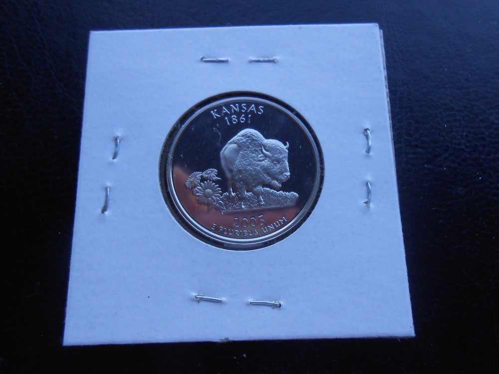 2005 S Kansas Proof DCAM. STATE QUARTER
