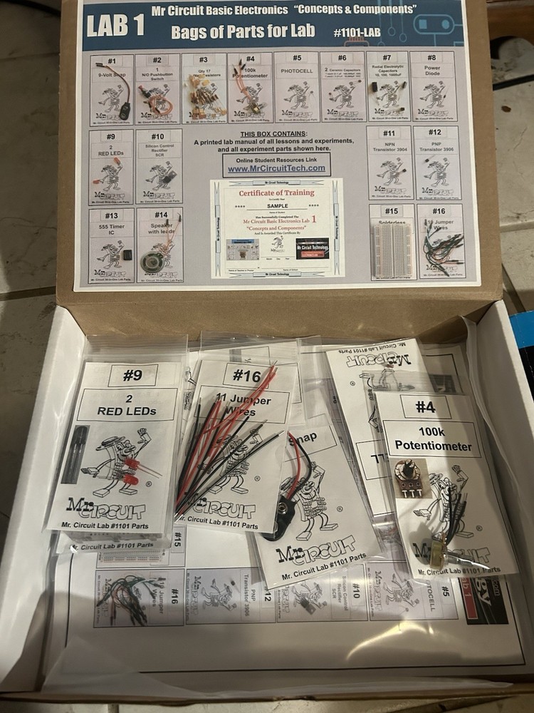 Basic Electronics Learning Lab Complete Learning Kit For Sale!