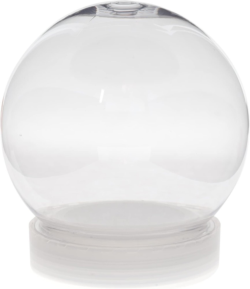 4.5 Inch DIY Snow Globe Kit - Clear, Shatterproof & Customizable Water Globe