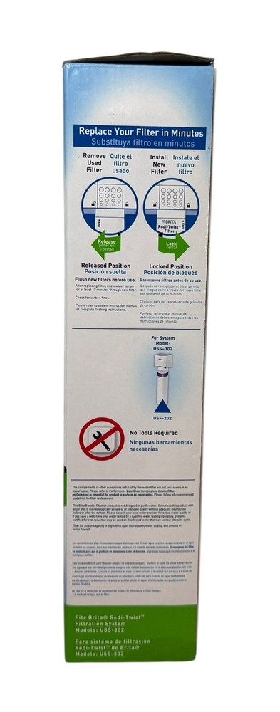 Brita Redi-Twist Under Sink Replacement Filter Model B USF-203