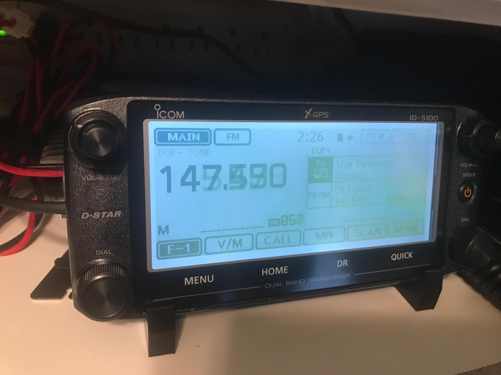 Angled Front Panel Desk Stand for Icom ID-5100 Digital Transceiver