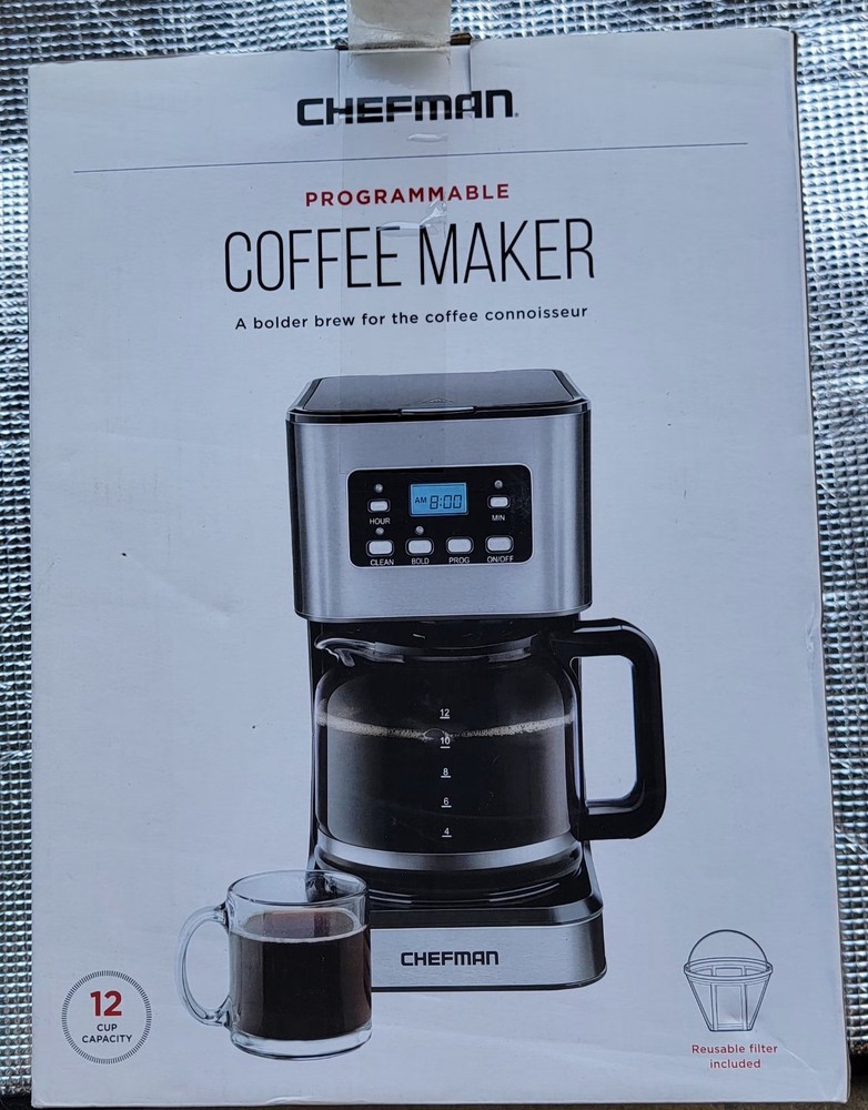 CHEFMAN PROGRAMMABLE COFFEE MAKER (BRAND NEW)