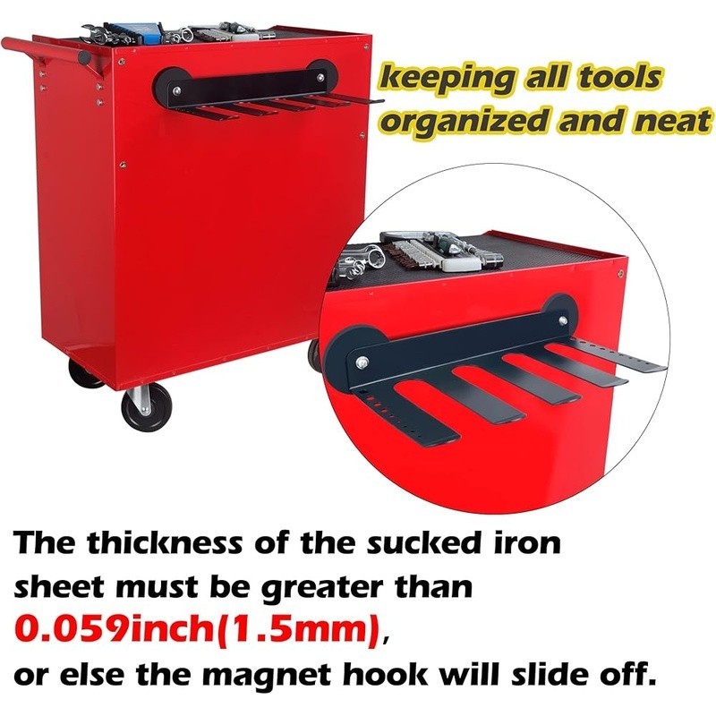 Magnetic Power Tool Organizer Heavy Duty Storage Rack Garage Workshop Tools New