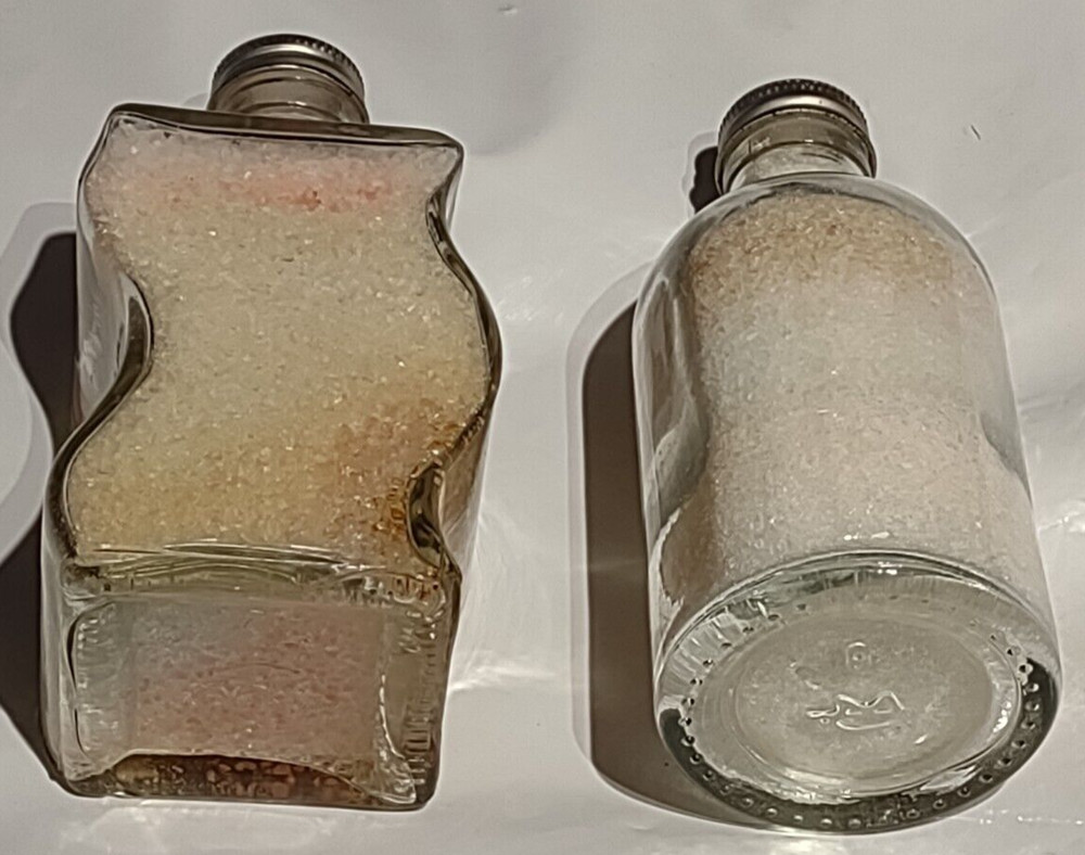 Bath Salts 2 vintage decorative bottles