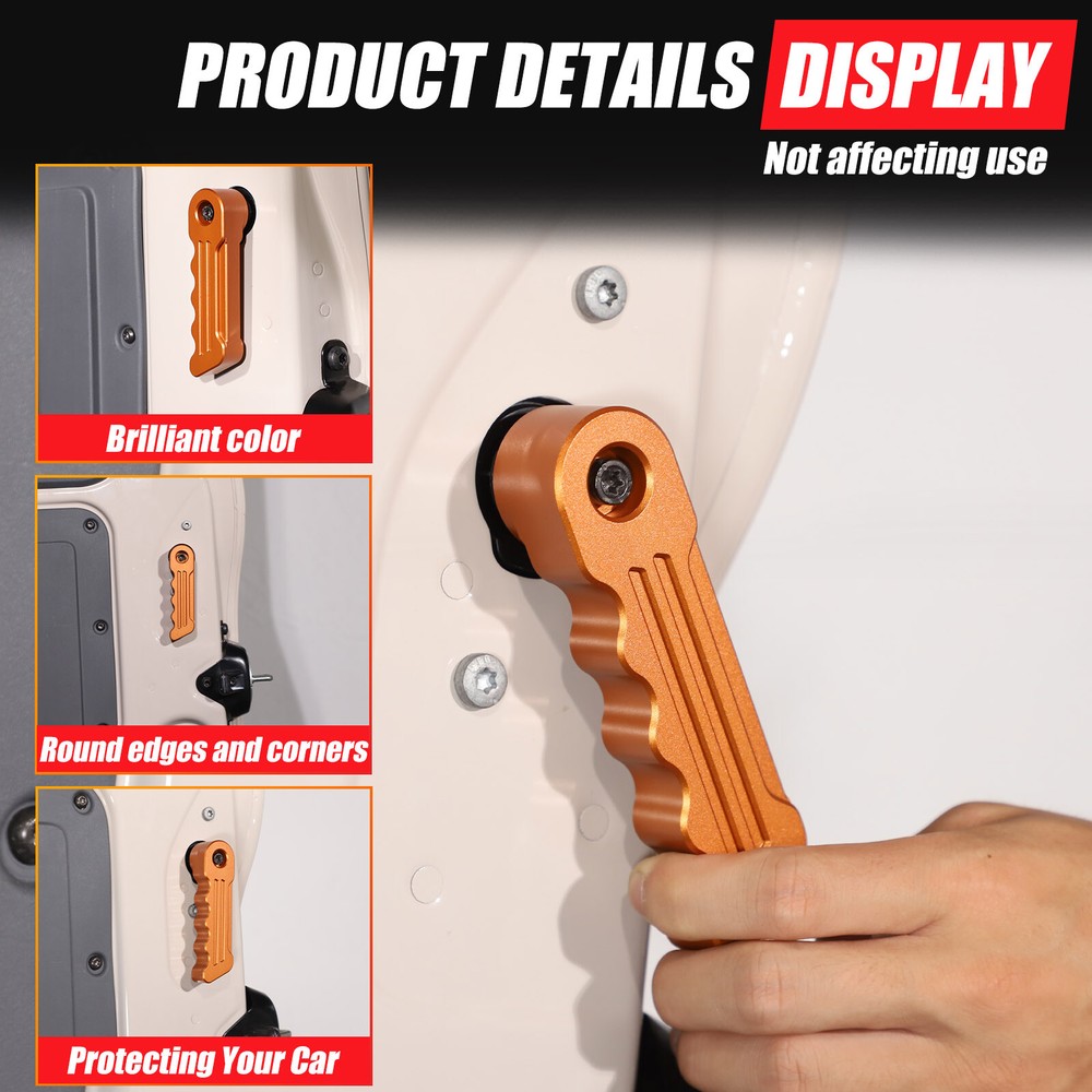 Allloy Orange Inner Tailgate Switch Handle for Ineos Grenadier 2020-2024