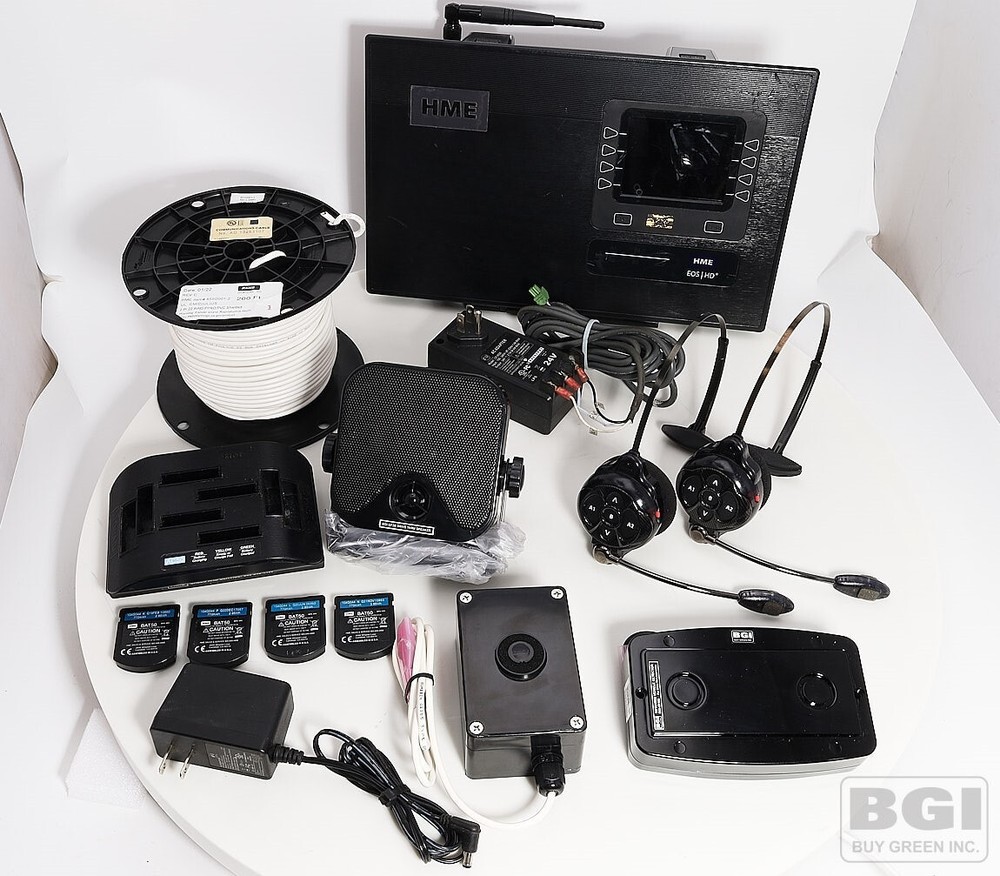 Complete HME EOS HD Base 6200 & 2x HS6200 Headset Wireless Drive Thru Intercom
