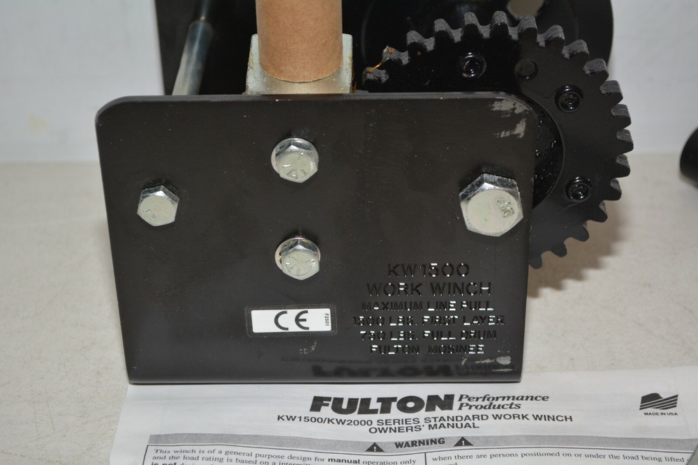 Fulton KW1500 Standard Work Winch 1500 LB