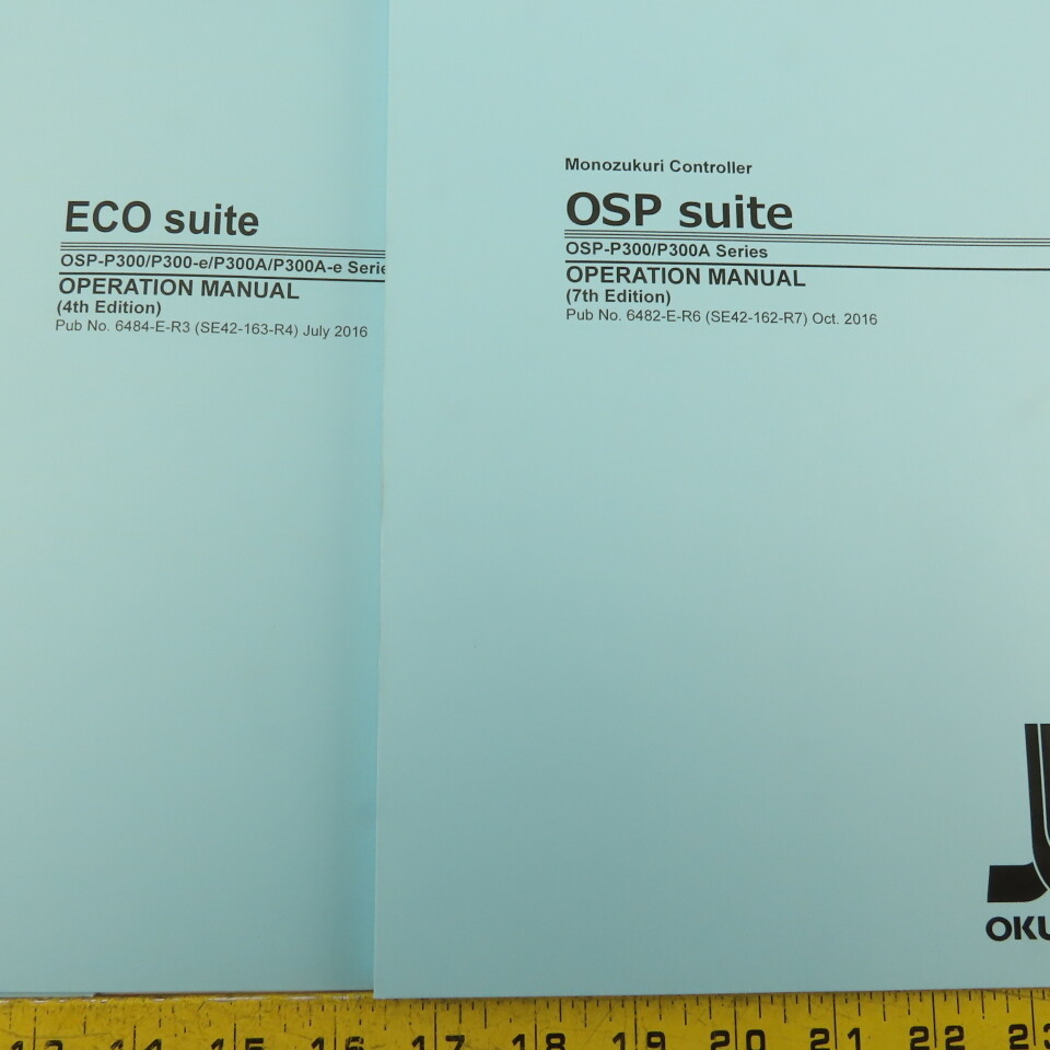Okuma Genos L Series L3000-e Maintenance Operations Catalog Manual Bundle