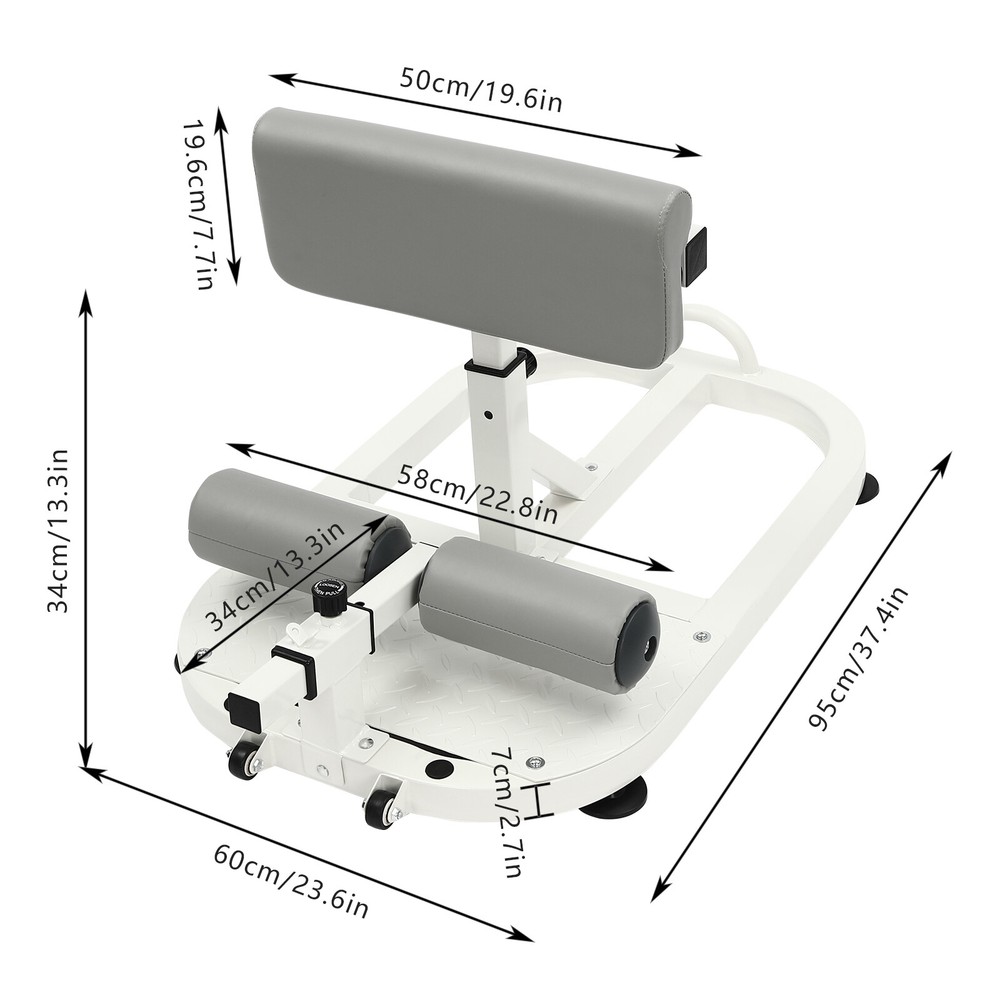 Deep Squat Machine Max Load 250kg Strength Training Machine Adjustable Depth