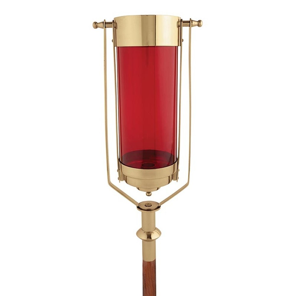 Processional Torch, Swinging Processional Torch with Ruby Globe 56'' High