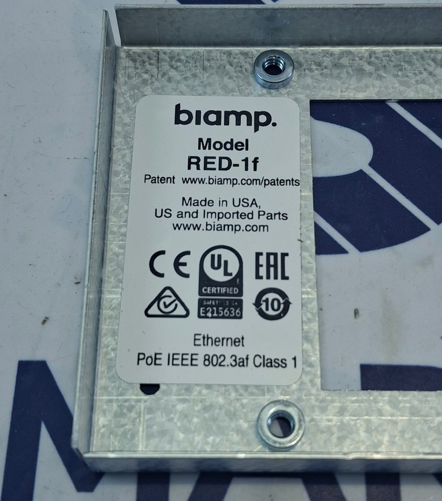 BIAMP RED-1F Flush Mount Remote Control