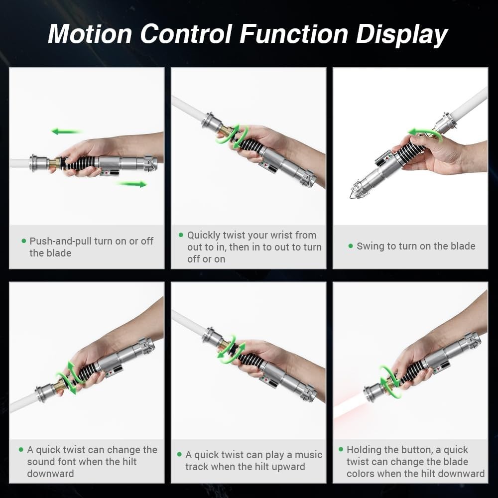 G4E Lightsaber - Smooth Swing Technology & 16 Sound Modes Included!