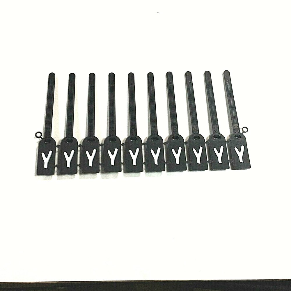980N-Y, Black Security Tags, (Pack of 20)