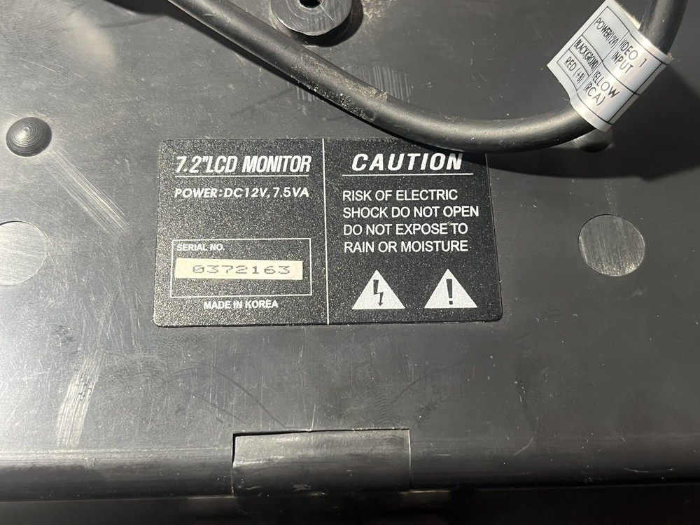 7.2" LCD ceilling monitor