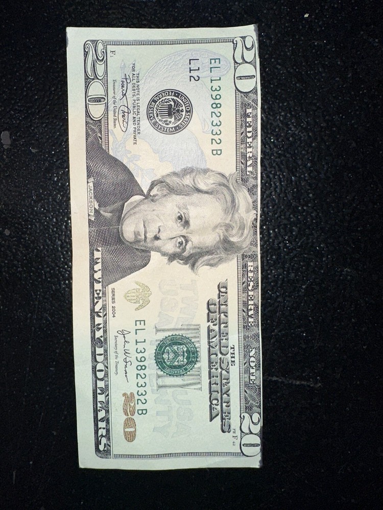 $20 BILL MISCUT ERROR BANK NOTE RARE