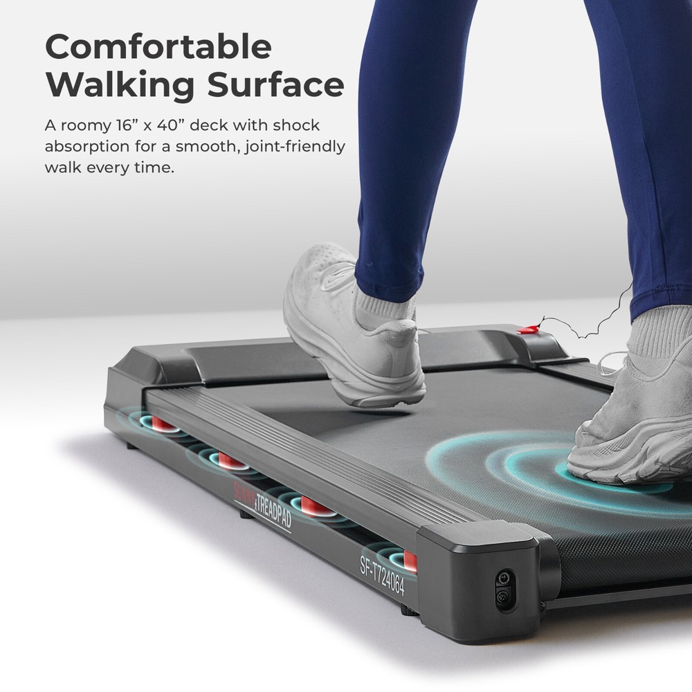 Wi-Fi Walking Pad Treadmill with Remote Control Smart Treadmill Shock Absorption
