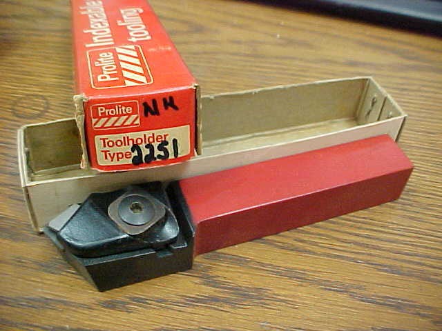 Prolite Indexable Tip Toolholder Type 2251 -Metal Lathe NOS