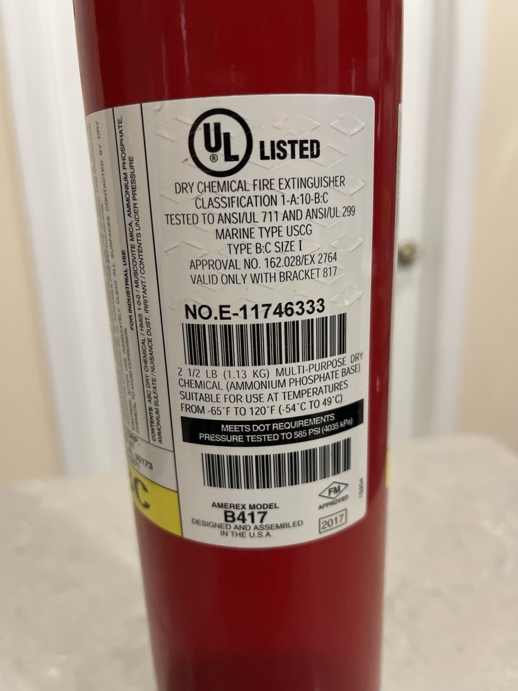 Amerex B417 Fire Extinguisher Read Description